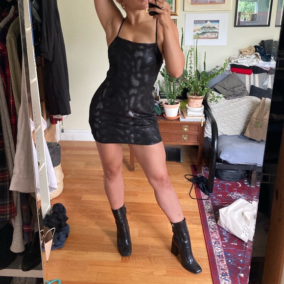 UO Snakeskin Mini Dress - Picture 1 of 12